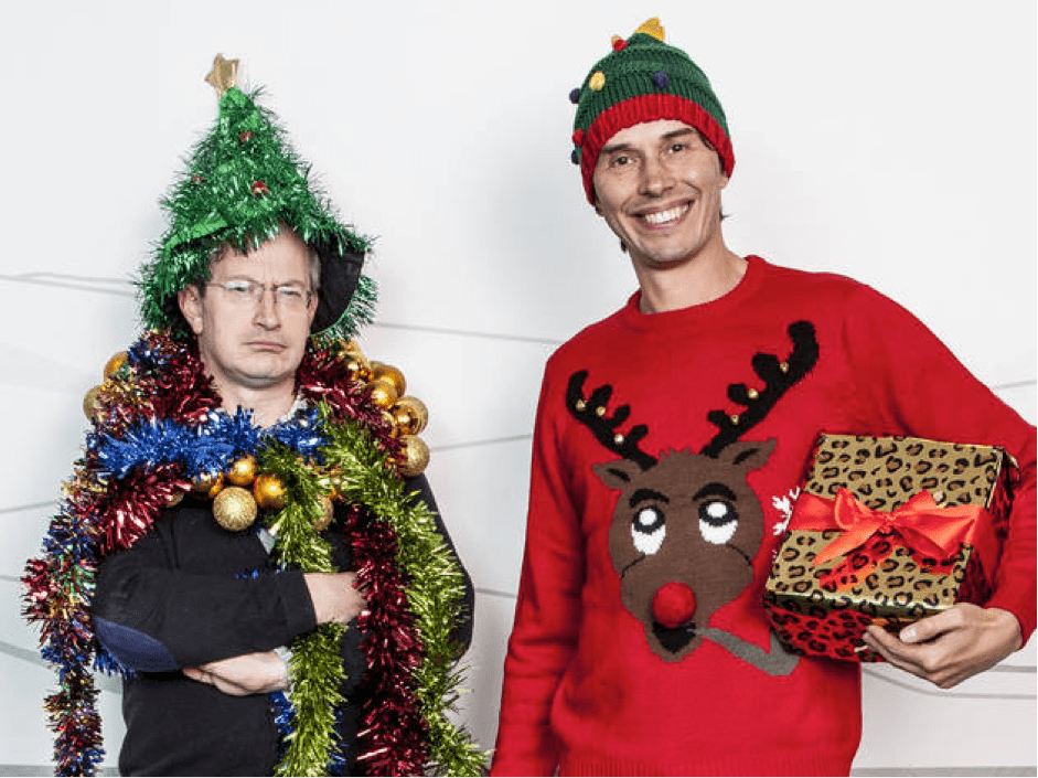 Christmas Robin Ince and Brian Cox