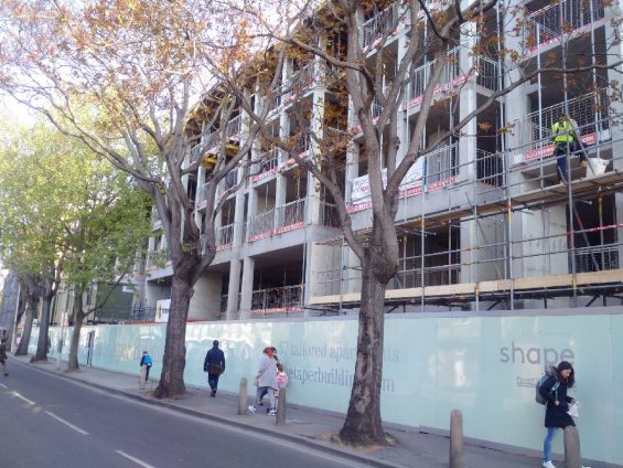 Taper Building construction update street